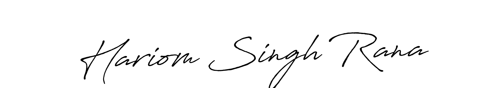 Make a beautiful signature design for name Hariom Singh Rana. Use this online signature maker to create a handwritten signature for free. Hariom Singh Rana signature style 7 images and pictures png