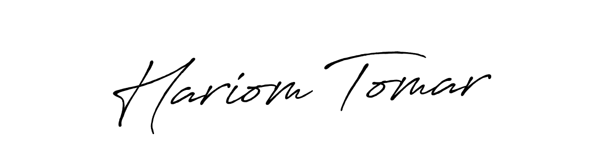 Make a short Hariom Tomar signature style. Manage your documents anywhere anytime using Antro_Vectra_Bolder. Create and add eSignatures, submit forms, share and send files easily. Hariom Tomar signature style 7 images and pictures png