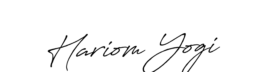 Also You can easily find your signature by using the search form. We will create Hariom Yogi name handwritten signature images for you free of cost using Antro_Vectra_Bolder sign style. Hariom Yogi signature style 7 images and pictures png