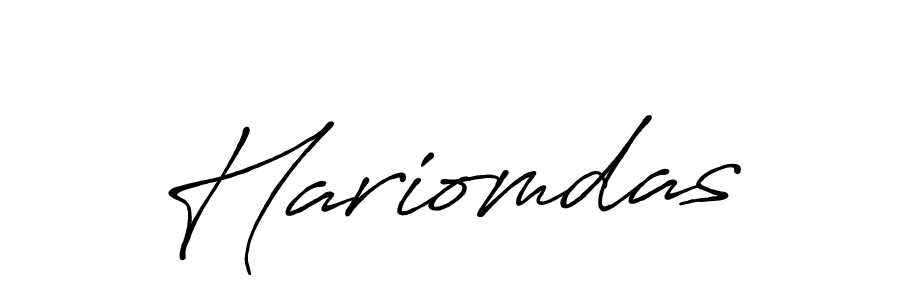 Create a beautiful signature design for name Hariomdas. With this signature (Antro_Vectra_Bolder) fonts, you can make a handwritten signature for free. Hariomdas signature style 7 images and pictures png