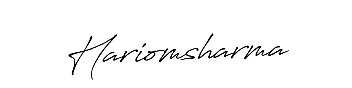 Also You can easily find your signature by using the search form. We will create Hariomsharma name handwritten signature images for you free of cost using Antro_Vectra_Bolder sign style. Hariomsharma signature style 7 images and pictures png