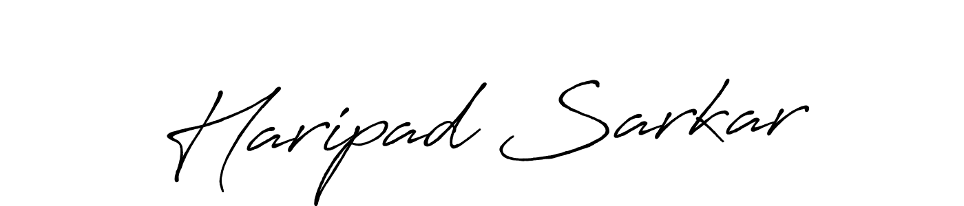 Make a beautiful signature design for name Haripad Sarkar. With this signature (Antro_Vectra_Bolder) style, you can create a handwritten signature for free. Haripad Sarkar signature style 7 images and pictures png