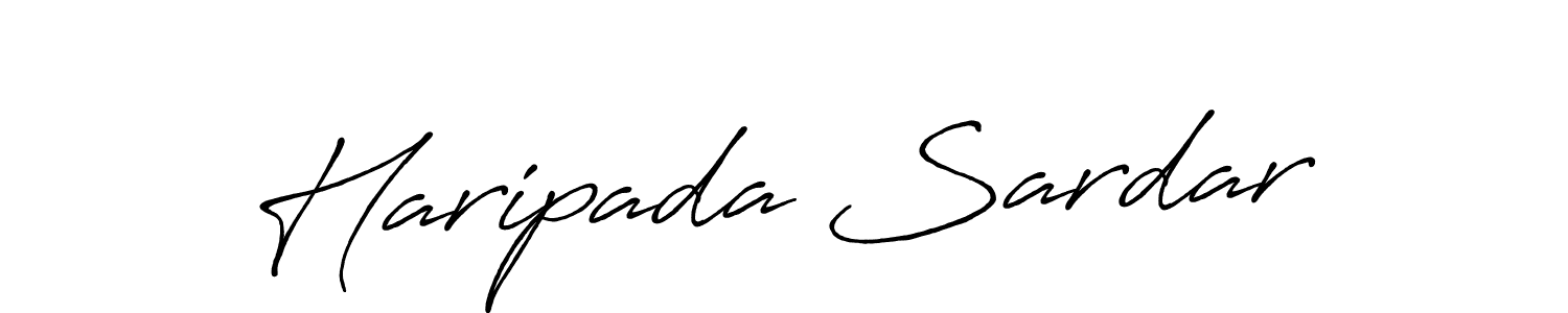 Use a signature maker to create a handwritten signature online. With this signature software, you can design (Antro_Vectra_Bolder) your own signature for name Haripada Sardar. Haripada Sardar signature style 7 images and pictures png