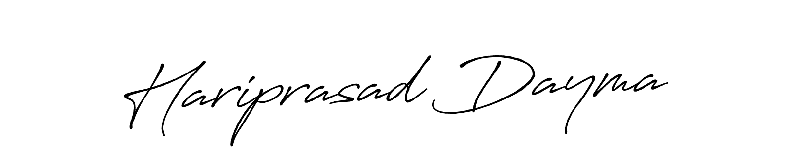 Also we have Hariprasad Dayma name is the best signature style. Create professional handwritten signature collection using Antro_Vectra_Bolder autograph style. Hariprasad Dayma signature style 7 images and pictures png