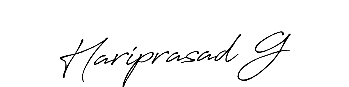 How to make Hariprasad G signature? Antro_Vectra_Bolder is a professional autograph style. Create handwritten signature for Hariprasad G name. Hariprasad G signature style 7 images and pictures png