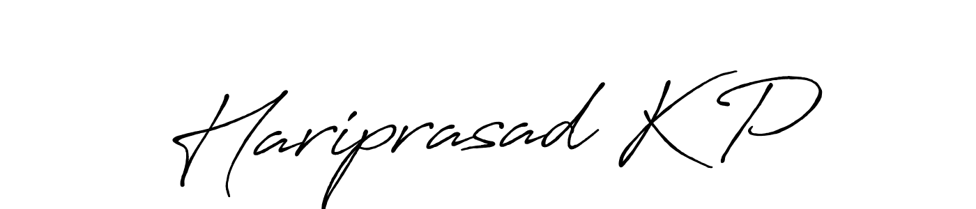 Hariprasad K P stylish signature style. Best Handwritten Sign (Antro_Vectra_Bolder) for my name. Handwritten Signature Collection Ideas for my name Hariprasad K P. Hariprasad K P signature style 7 images and pictures png