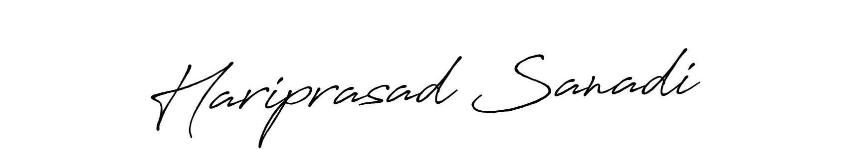You should practise on your own different ways (Antro_Vectra_Bolder) to write your name (Hariprasad Sanadi) in signature. don't let someone else do it for you. Hariprasad Sanadi signature style 7 images and pictures png