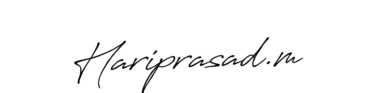 This is the best signature style for the Hariprasad.m name. Also you like these signature font (Antro_Vectra_Bolder). Mix name signature. Hariprasad.m signature style 7 images and pictures png