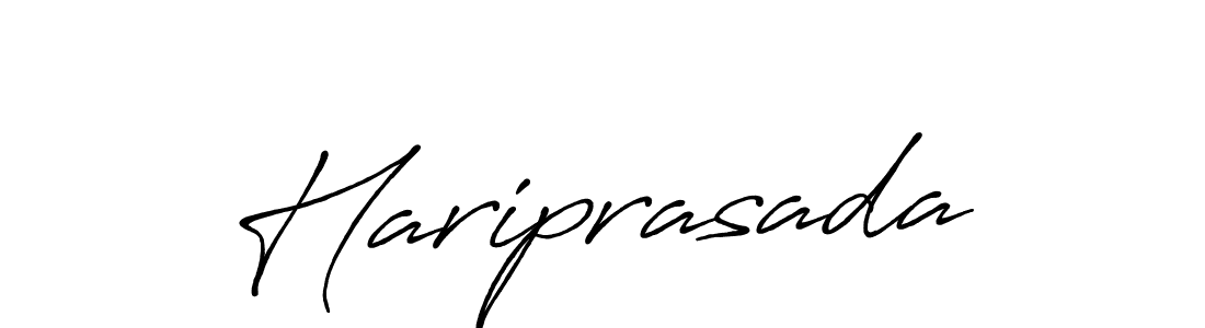 Also we have Hariprasada name is the best signature style. Create professional handwritten signature collection using Antro_Vectra_Bolder autograph style. Hariprasada signature style 7 images and pictures png