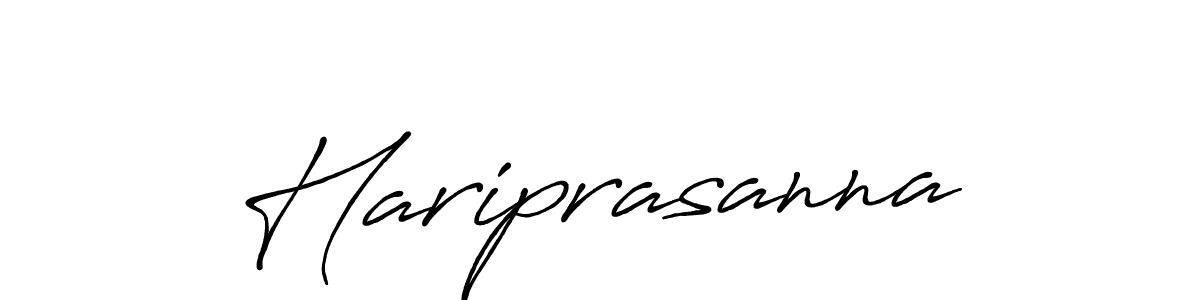 Create a beautiful signature design for name Hariprasanna. With this signature (Antro_Vectra_Bolder) fonts, you can make a handwritten signature for free. Hariprasanna signature style 7 images and pictures png