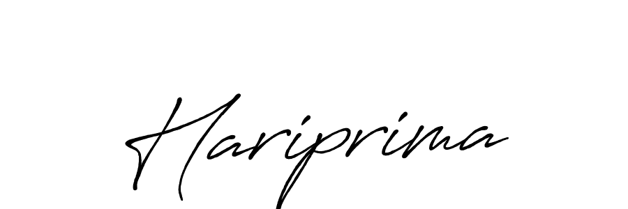 It looks lik you need a new signature style for name Hariprima. Design unique handwritten (Antro_Vectra_Bolder) signature with our free signature maker in just a few clicks. Hariprima signature style 7 images and pictures png