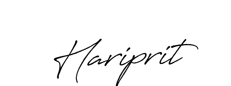 Design your own signature with our free online signature maker. With this signature software, you can create a handwritten (Antro_Vectra_Bolder) signature for name Hariprit. Hariprit signature style 7 images and pictures png