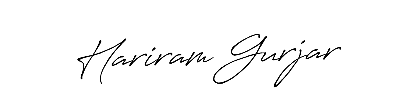 Make a short Hariram Gurjar signature style. Manage your documents anywhere anytime using Antro_Vectra_Bolder. Create and add eSignatures, submit forms, share and send files easily. Hariram Gurjar signature style 7 images and pictures png