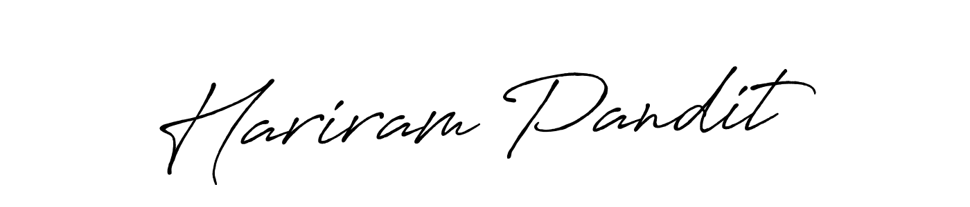 Hariram Pandit stylish signature style. Best Handwritten Sign (Antro_Vectra_Bolder) for my name. Handwritten Signature Collection Ideas for my name Hariram Pandit. Hariram Pandit signature style 7 images and pictures png