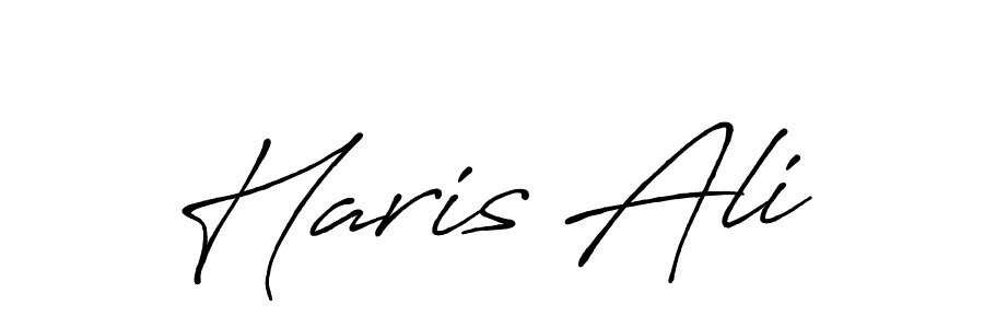 Use a signature maker to create a handwritten signature online. With this signature software, you can design (Antro_Vectra_Bolder) your own signature for name Haris Ali. Haris Ali signature style 7 images and pictures png