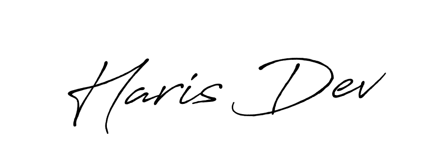 You should practise on your own different ways (Antro_Vectra_Bolder) to write your name (Haris Dev) in signature. don't let someone else do it for you. Haris Dev signature style 7 images and pictures png