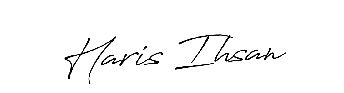 How to make Haris Ihsan signature? Antro_Vectra_Bolder is a professional autograph style. Create handwritten signature for Haris Ihsan name. Haris Ihsan signature style 7 images and pictures png