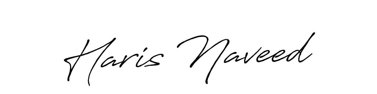It looks lik you need a new signature style for name Haris Naveed. Design unique handwritten (Antro_Vectra_Bolder) signature with our free signature maker in just a few clicks. Haris Naveed signature style 7 images and pictures png
