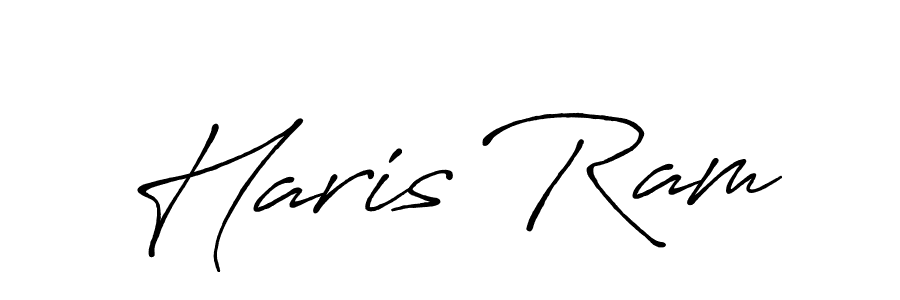 How to make Haris Ram signature? Antro_Vectra_Bolder is a professional autograph style. Create handwritten signature for Haris Ram name. Haris Ram signature style 7 images and pictures png