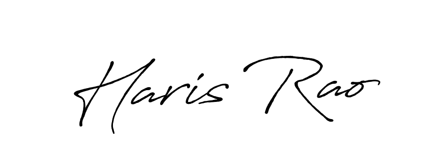 How to make Haris Rao signature? Antro_Vectra_Bolder is a professional autograph style. Create handwritten signature for Haris Rao name. Haris Rao signature style 7 images and pictures png