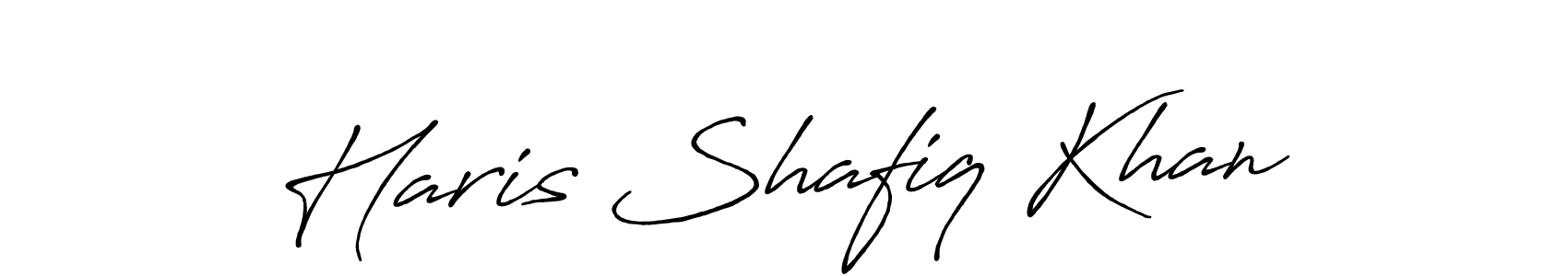 How to make Haris Shafiq Khan signature? Antro_Vectra_Bolder is a professional autograph style. Create handwritten signature for Haris Shafiq Khan name. Haris Shafiq Khan signature style 7 images and pictures png