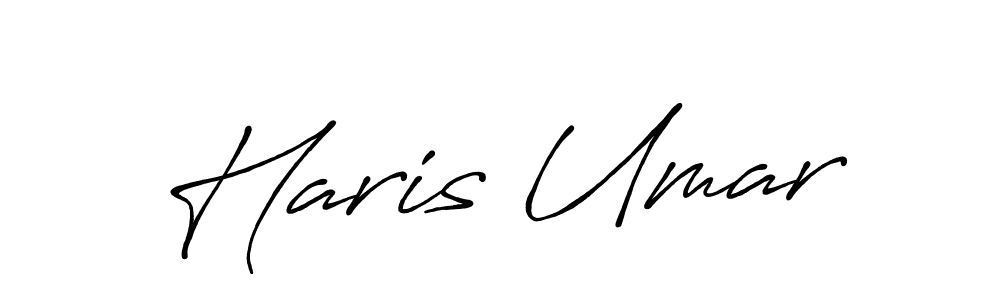 You should practise on your own different ways (Antro_Vectra_Bolder) to write your name (Haris Umar) in signature. don't let someone else do it for you. Haris Umar signature style 7 images and pictures png