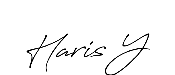 Similarly Antro_Vectra_Bolder is the best handwritten signature design. Signature creator online .You can use it as an online autograph creator for name Haris Y. Haris Y signature style 7 images and pictures png