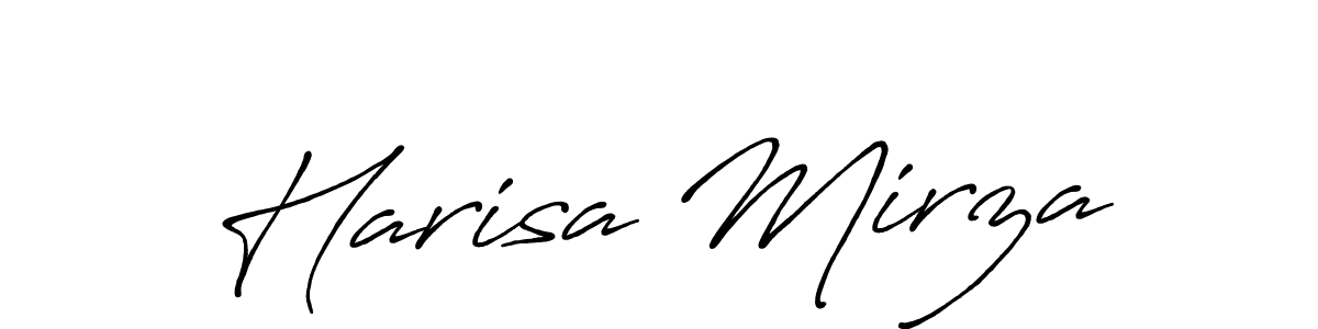 Also we have Harisa Mirza name is the best signature style. Create professional handwritten signature collection using Antro_Vectra_Bolder autograph style. Harisa Mirza signature style 7 images and pictures png