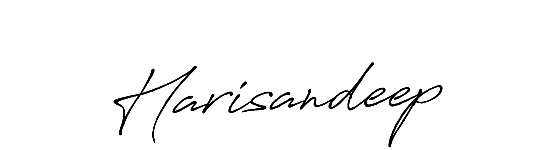 How to make Harisandeep signature? Antro_Vectra_Bolder is a professional autograph style. Create handwritten signature for Harisandeep name. Harisandeep signature style 7 images and pictures png