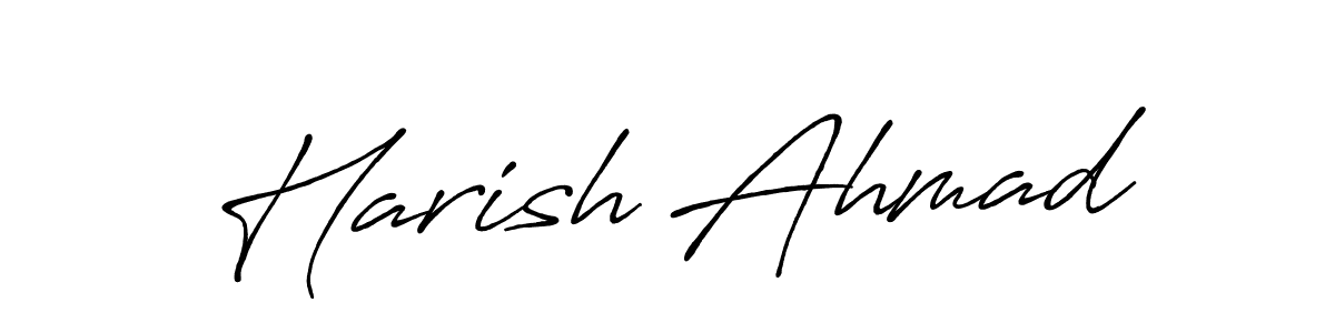 Antro_Vectra_Bolder is a professional signature style that is perfect for those who want to add a touch of class to their signature. It is also a great choice for those who want to make their signature more unique. Get Harish Ahmad name to fancy signature for free. Harish Ahmad signature style 7 images and pictures png