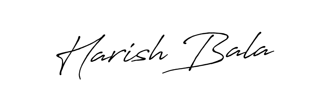 Design your own signature with our free online signature maker. With this signature software, you can create a handwritten (Antro_Vectra_Bolder) signature for name Harish Bala. Harish Bala signature style 7 images and pictures png