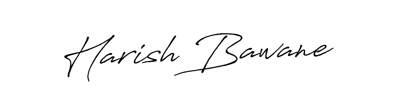 Make a beautiful signature design for name Harish Bawane. With this signature (Antro_Vectra_Bolder) style, you can create a handwritten signature for free. Harish Bawane signature style 7 images and pictures png