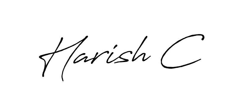 This is the best signature style for the Harish C name. Also you like these signature font (Antro_Vectra_Bolder). Mix name signature. Harish C signature style 7 images and pictures png