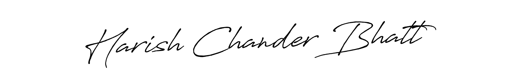 Also we have Harish Chander Bhatt name is the best signature style. Create professional handwritten signature collection using Antro_Vectra_Bolder autograph style. Harish Chander Bhatt signature style 7 images and pictures png