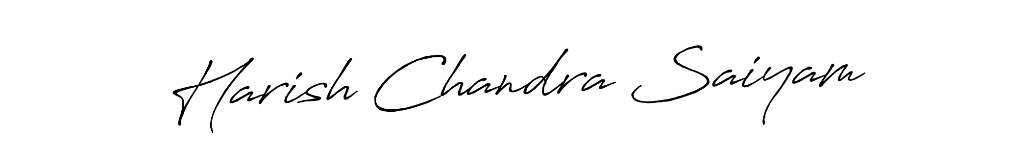 You can use this online signature creator to create a handwritten signature for the name Harish Chandra Saiyam. This is the best online autograph maker. Harish Chandra Saiyam signature style 7 images and pictures png
