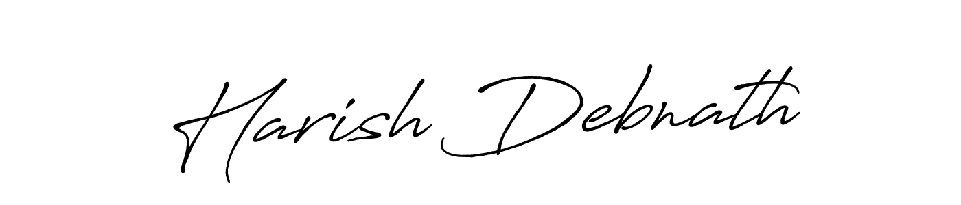Design your own signature with our free online signature maker. With this signature software, you can create a handwritten (Antro_Vectra_Bolder) signature for name Harish Debnath. Harish Debnath signature style 7 images and pictures png