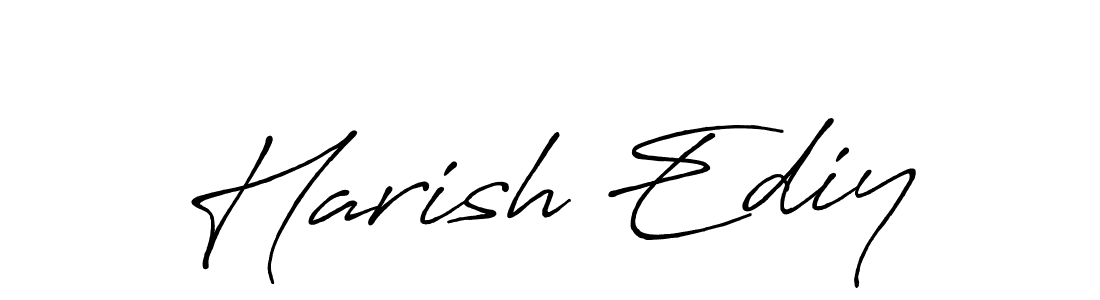 if you are searching for the best signature style for your name Harish Ediy. so please give up your signature search. here we have designed multiple signature styles  using Antro_Vectra_Bolder. Harish Ediy signature style 7 images and pictures png