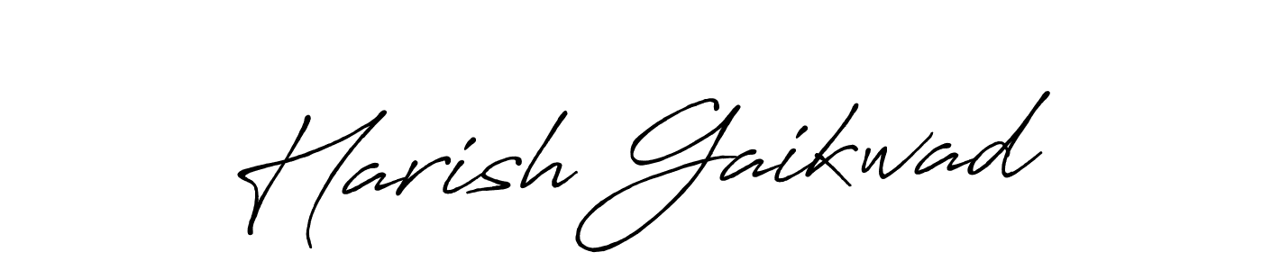 Design your own signature with our free online signature maker. With this signature software, you can create a handwritten (Antro_Vectra_Bolder) signature for name Harish Gaikwad. Harish Gaikwad signature style 7 images and pictures png