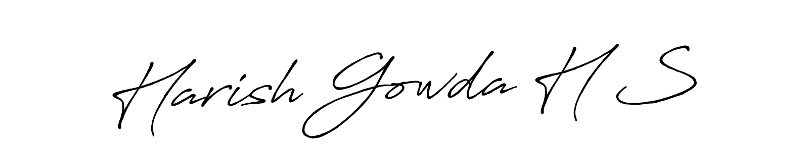 Once you've used our free online signature maker to create your best signature Antro_Vectra_Bolder style, it's time to enjoy all of the benefits that Harish Gowda H S name signing documents. Harish Gowda H S signature style 7 images and pictures png