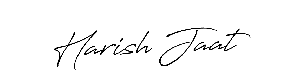 Make a beautiful signature design for name Harish Jaat. With this signature (Antro_Vectra_Bolder) style, you can create a handwritten signature for free. Harish Jaat signature style 7 images and pictures png