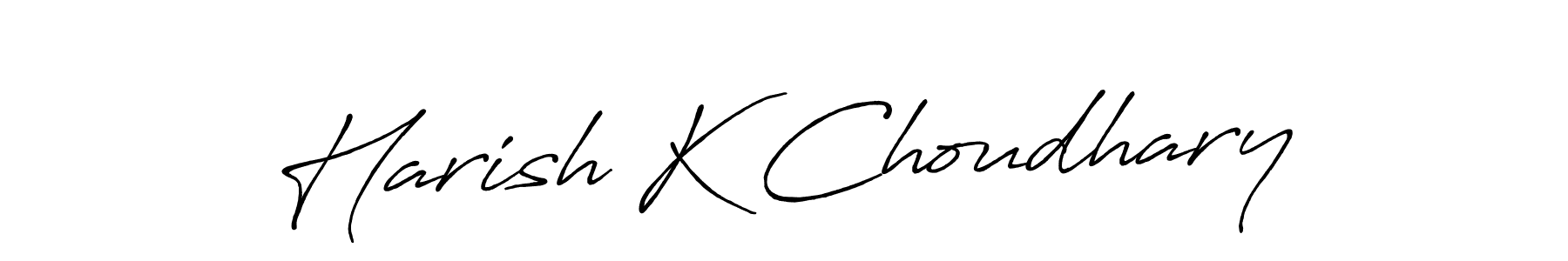 Also You can easily find your signature by using the search form. We will create Harish K Choudhary name handwritten signature images for you free of cost using Antro_Vectra_Bolder sign style. Harish K Choudhary signature style 7 images and pictures png