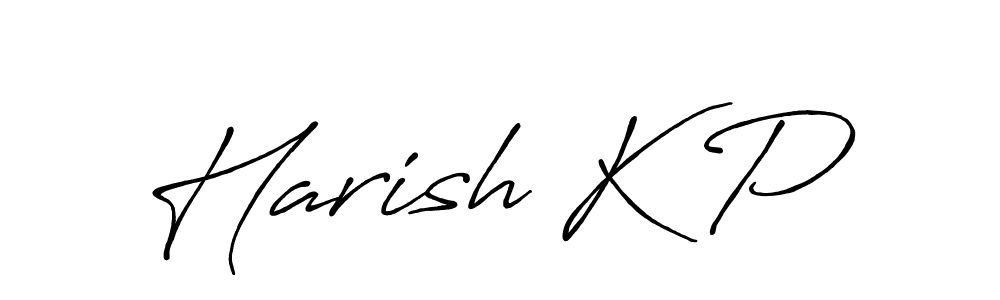 It looks lik you need a new signature style for name Harish K P. Design unique handwritten (Antro_Vectra_Bolder) signature with our free signature maker in just a few clicks. Harish K P signature style 7 images and pictures png