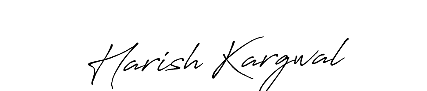 This is the best signature style for the Harish Kargwal name. Also you like these signature font (Antro_Vectra_Bolder). Mix name signature. Harish Kargwal signature style 7 images and pictures png