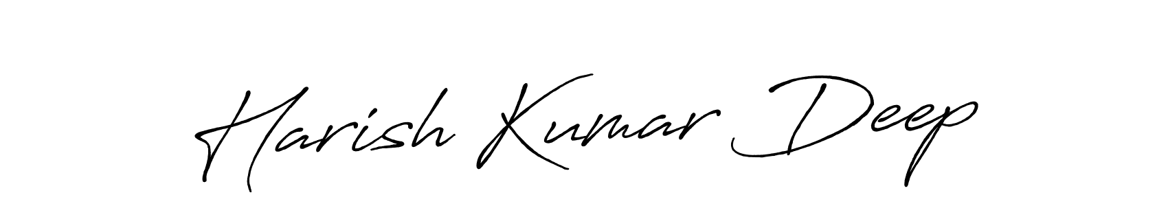 Make a beautiful signature design for name Harish Kumar Deep. Use this online signature maker to create a handwritten signature for free. Harish Kumar Deep signature style 7 images and pictures png