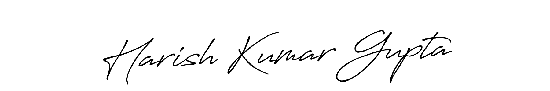 Design your own signature with our free online signature maker. With this signature software, you can create a handwritten (Antro_Vectra_Bolder) signature for name Harish Kumar Gupta. Harish Kumar Gupta signature style 7 images and pictures png