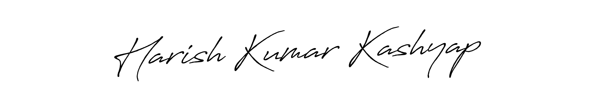 Antro_Vectra_Bolder is a professional signature style that is perfect for those who want to add a touch of class to their signature. It is also a great choice for those who want to make their signature more unique. Get Harish Kumar Kashyap name to fancy signature for free. Harish Kumar Kashyap signature style 7 images and pictures png