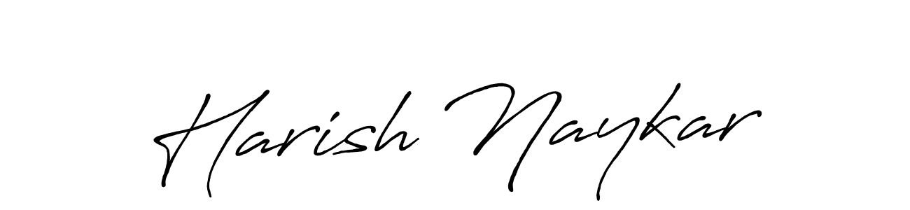 It looks lik you need a new signature style for name Harish Naykar. Design unique handwritten (Antro_Vectra_Bolder) signature with our free signature maker in just a few clicks. Harish Naykar signature style 7 images and pictures png