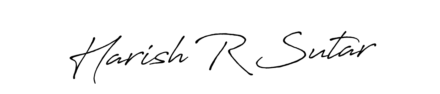 Make a beautiful signature design for name Harish R Sutar. Use this online signature maker to create a handwritten signature for free. Harish R Sutar signature style 7 images and pictures png