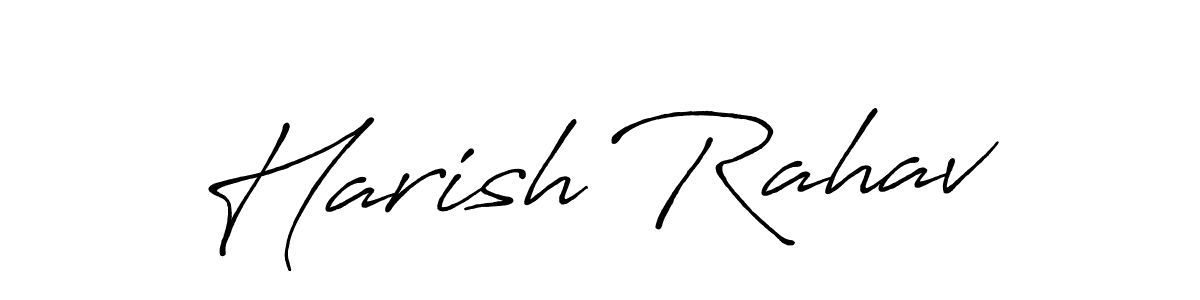 You should practise on your own different ways (Antro_Vectra_Bolder) to write your name (Harish Rahav) in signature. don't let someone else do it for you. Harish Rahav signature style 7 images and pictures png