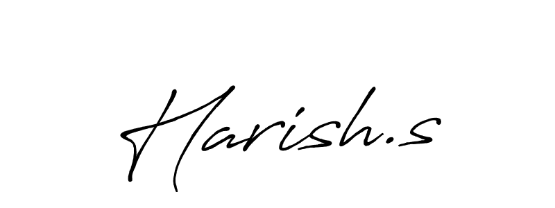Harish.s stylish signature style. Best Handwritten Sign (Antro_Vectra_Bolder) for my name. Handwritten Signature Collection Ideas for my name Harish.s. Harish.s signature style 7 images and pictures png
